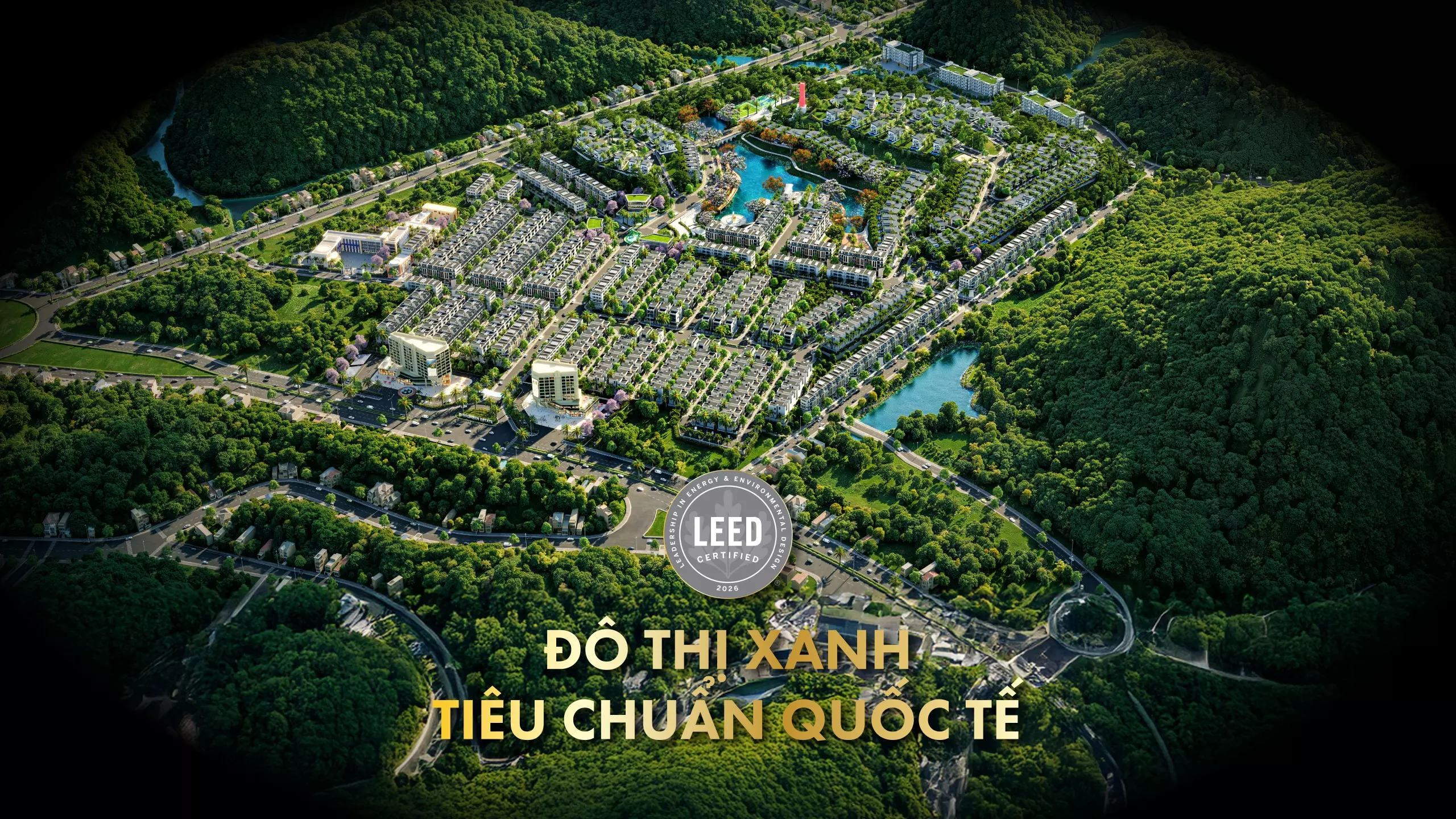 Hồ nước và cảnh quan sinh thái Evergreen Estate